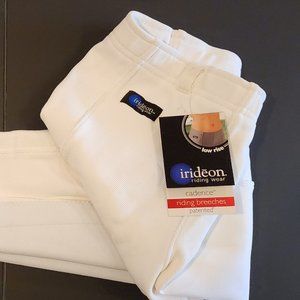 Irideon Cadence Knee Patch Breeches for Women - Size Medium in White